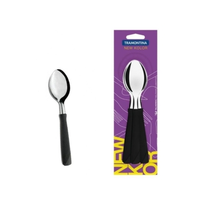 CUCHARA TE PLASTICO NEW COLOR B X 12 