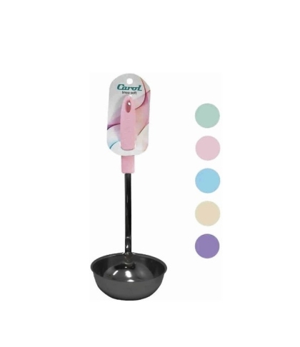 CUCHARON ACERO MANGO PLASTICO