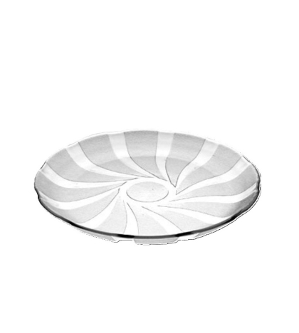 PLATO VIDRIO GALAXIA POSTRE 