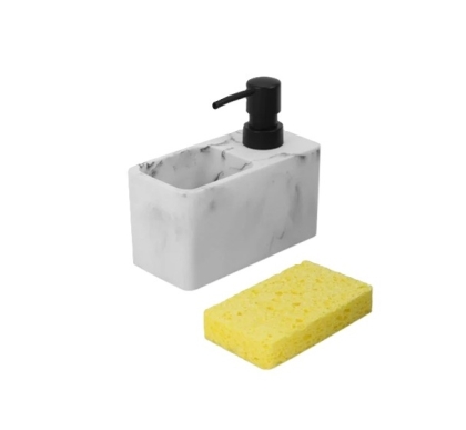 DISPENSER BAÑO DECORADO CON ESPONJA 
