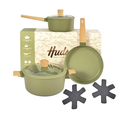BATERIA TEFLON OLIVE 5 PIEZAS