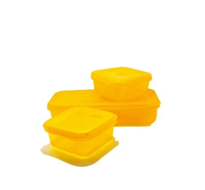 SET X 3 HERMETICO PLAST RECT 1600 CC + 2 CUAD 550 