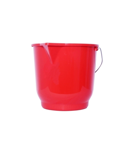 BALDE PLASTICO ABBA 13 LT MANGO METAL