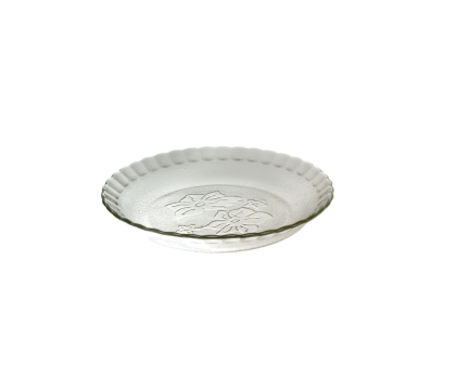 PLATO VIDRIO ORQUIDEA HONDO