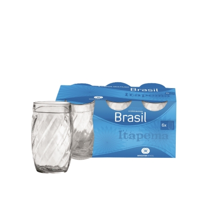 VASO VIDRIO ITAPEMA E X 6 