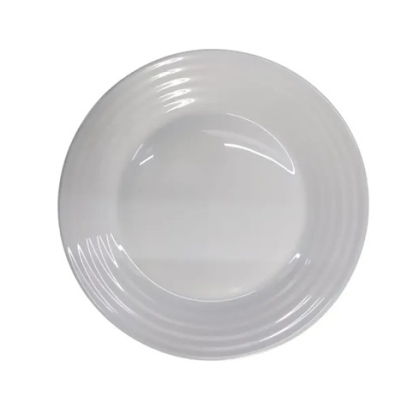 PLATO VIDRIO HARENA 23 BLANCO PLAYO
