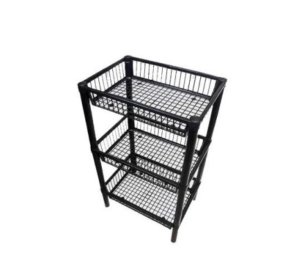 CANASTO PLASTICO RECTANGULAR 3 ESTANTES 