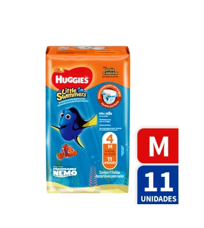 PAÑAL HUGGIES LITLE SWIM M 11