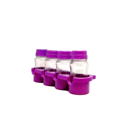 ESPECIERO VIDRIO LUNAR CON BASE PARED X 4 