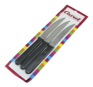 CUCHILLO PLASTICO CAROL B X 3 