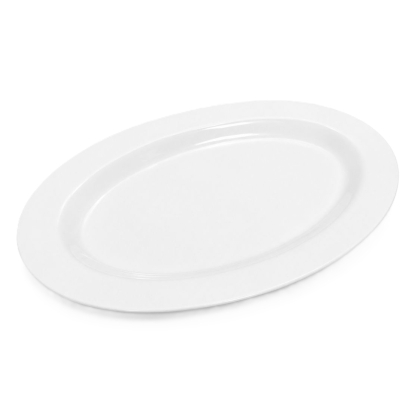 FUENTE MELAMINA OVAL PLANA 25 CM