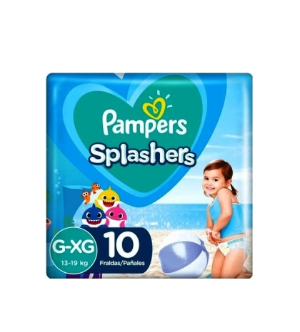PAÑAL PAMPERS SPLASHER G-XG 10