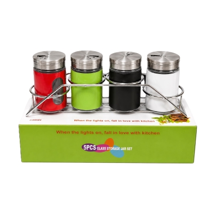 ESPECIERO VIDRIO COLOR EXHIBIDOR X 4 