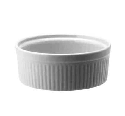CAZUELA PORCELANA ACANALADA 8 CM