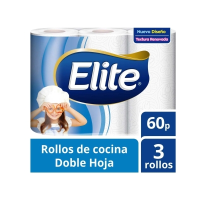 ROLLO COCINA ELITE FLORAL DH 3 X 60 PAÑOS