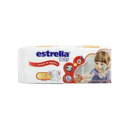 PAÑAL ESTRELLA XXG 34 