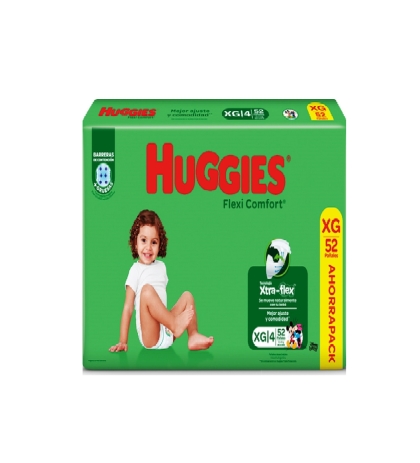 PAÑAL HUGGIES FLEXI HC XG 52 