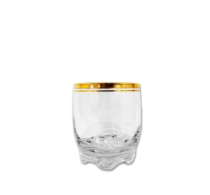VASO VIDRIO WHISKY ATLANTICA ORO