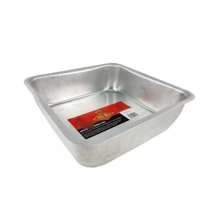 TORTERA ALUMINIO CUADRADA ALTA REAL N� 26