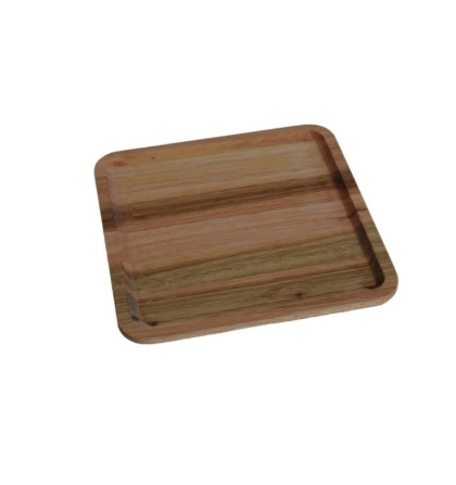 PLATO MADERA HONDO CUADRADO