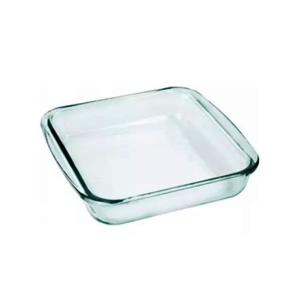 ASADERA VIDRIO CUADRADA 1.8 LT 25 CM