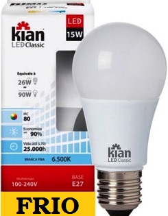 LAMPARA LED CLASSIC FRIO 15W