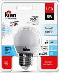 LAMPARA LED GLOBO CALIDO 5W