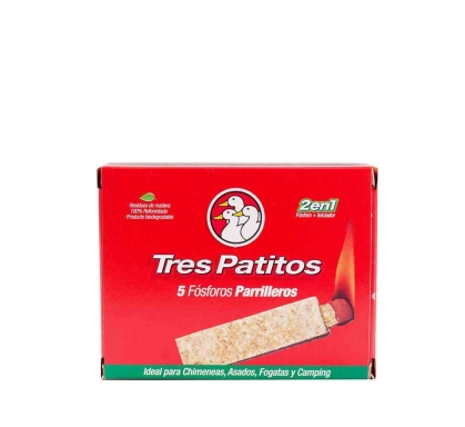 FOSFORO TRES PATITOS PARRILLERO 5 U