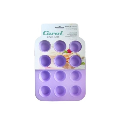 MOLDE SILICONA CUPCAKES X 12