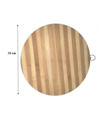 PIZZERA MADERA BICOLOR 35 CM