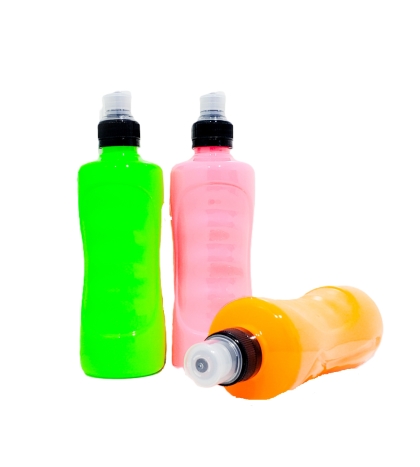 BOTELLA PLASTICA FLUOR GRANDE PICO SPORT