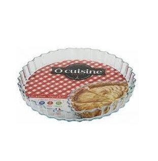 TARTERA VIDRIO ACANALADA RED 23 CM