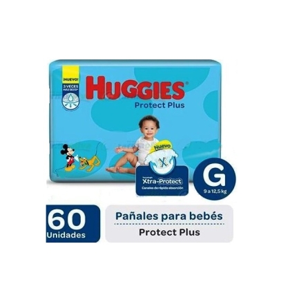 PA�AL HUGGIES PROTEC PLUS G 60
