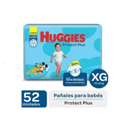 PA�AL HUGGIES PROTEC PLUS XG 52