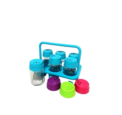 ESPECIERO VIDRIO MESA CON MANIJA X 6