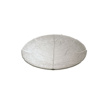 PLATO VIDRIO LABRADO HOJA PLAYO