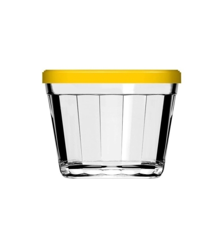 BOWL VIDRIO REDONDO TAPA 150 ML 7.6 CM