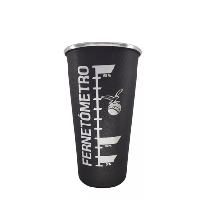 VASO ALUMINIO FERNETOMETRO PINTADO 25 CM