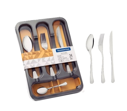 SET CUBIERTERO ACERO INOX HAVANA 24 PZ