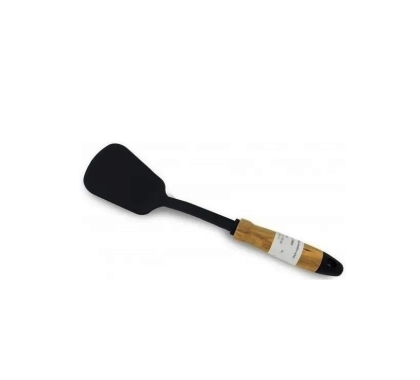 ESPATULA LISA NYLON MANGO MADERA TK
