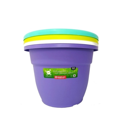 MACETA REDONDA EDEN COLOR 14 CM