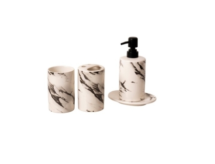 SET BA�O PORCELANA PINTADO 4 PIEZAS