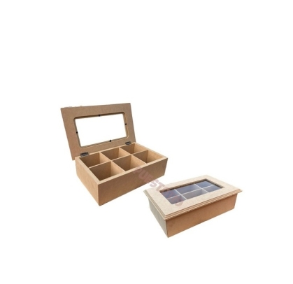 CAJA TE MADERA 6 DIVISION