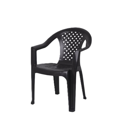 SILLON PLASTICO MALLORCA NEGRO