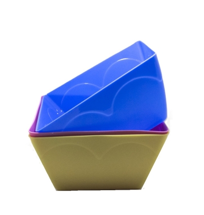 ENSALADERA PLASTICA CUADRADA 2.5 LT