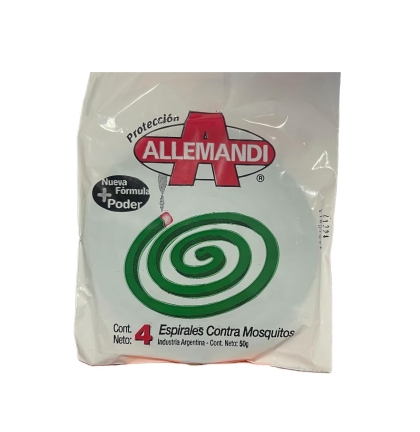 ESPIRALES ALLEMANDI VERDE SOBRE X 4