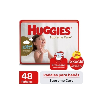 PA�AL HUGGIES SUPREME CARE XXXG 48
