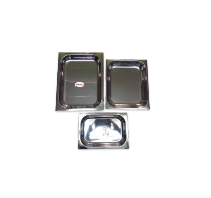 ASADERA ACERO RECTANGULAR PROF C/BORDE X 3 U