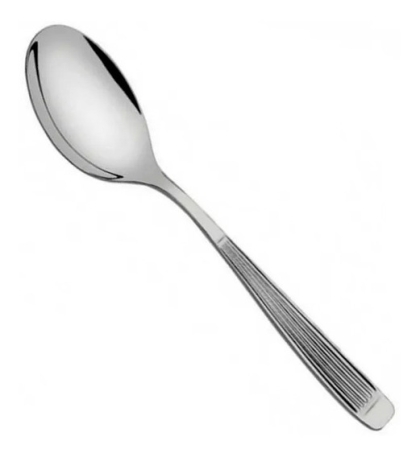 CUCHARA ACERO X 12 UNIDAD