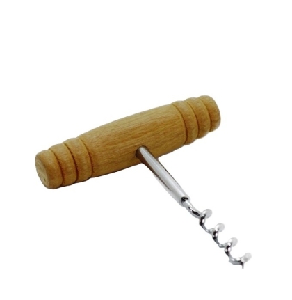 DESTAPADOR TIRABUZON SACACORCHO CABO MADERA